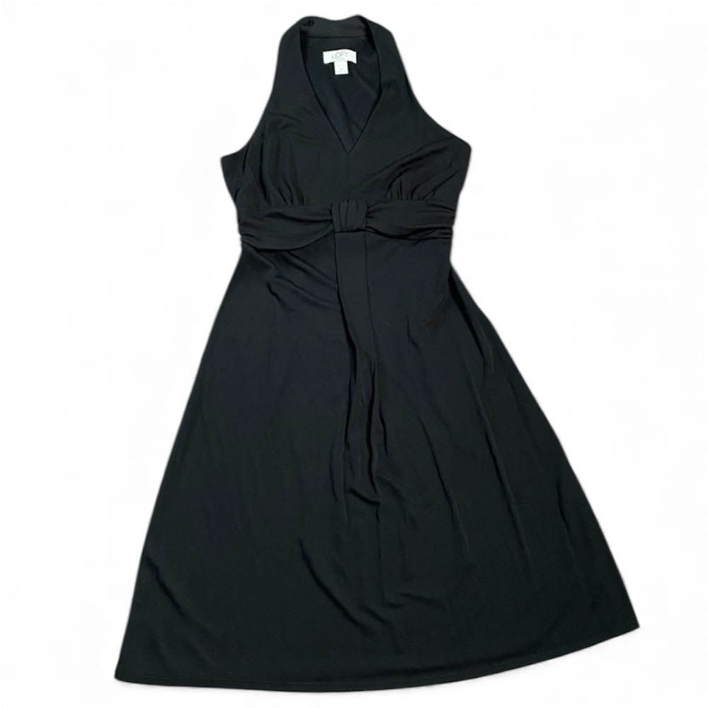 Vintage 90’s Ann Taylor Loft Women’s 2 Petite Black Sleeveless Midi Dress - EUC